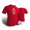 Keep Calm – And carry on - Rojo L (mujer)