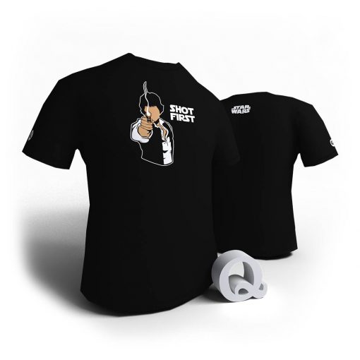 Star Wars - Han Shot first! - Negro M (mujer)