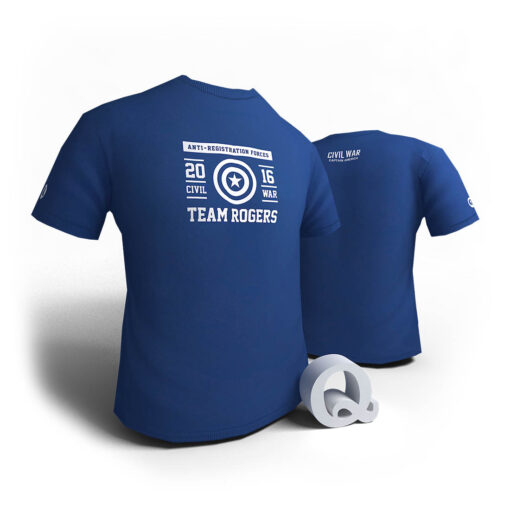 Captain America Civil War – Team Rogers - Azul M (unisex)