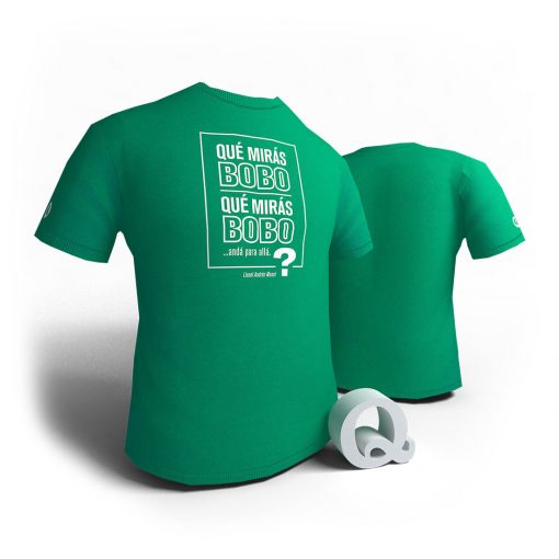 Frases Futbol – Que miras bobo - Verde XXL (unisex)