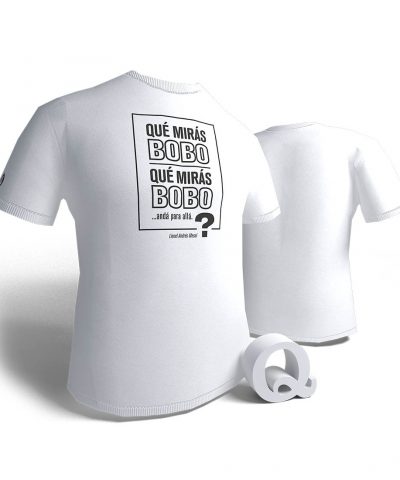 Frases Futbol – Que miras bobo - L Blanco (mujer)
