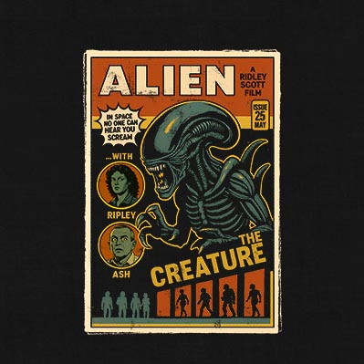 Alternative view of Horror Comic - Alien